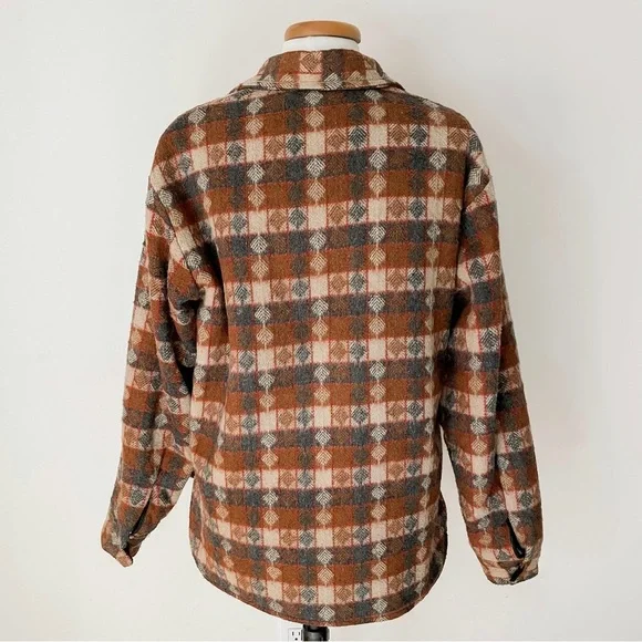 Vintage CPO 1970s Plaid Wool Jacket - Picture 6 of 6
